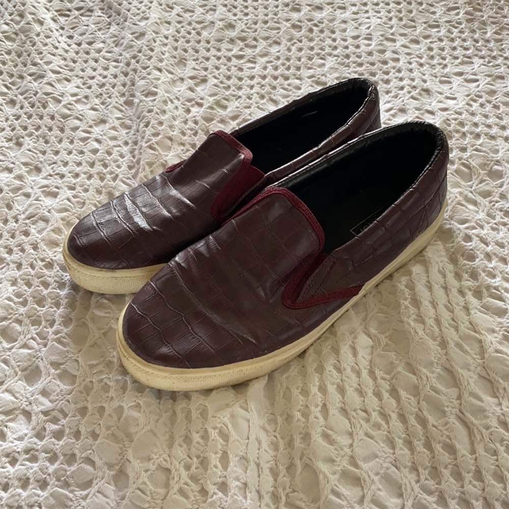Top shop leather slip ins
